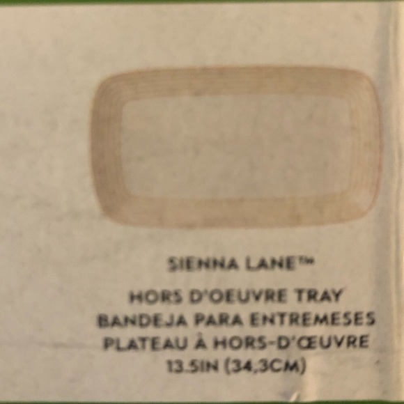 ♠️ Kate Spade Lenox Sienna Lane hors d’oeuvre tray - Picture 6 of 8